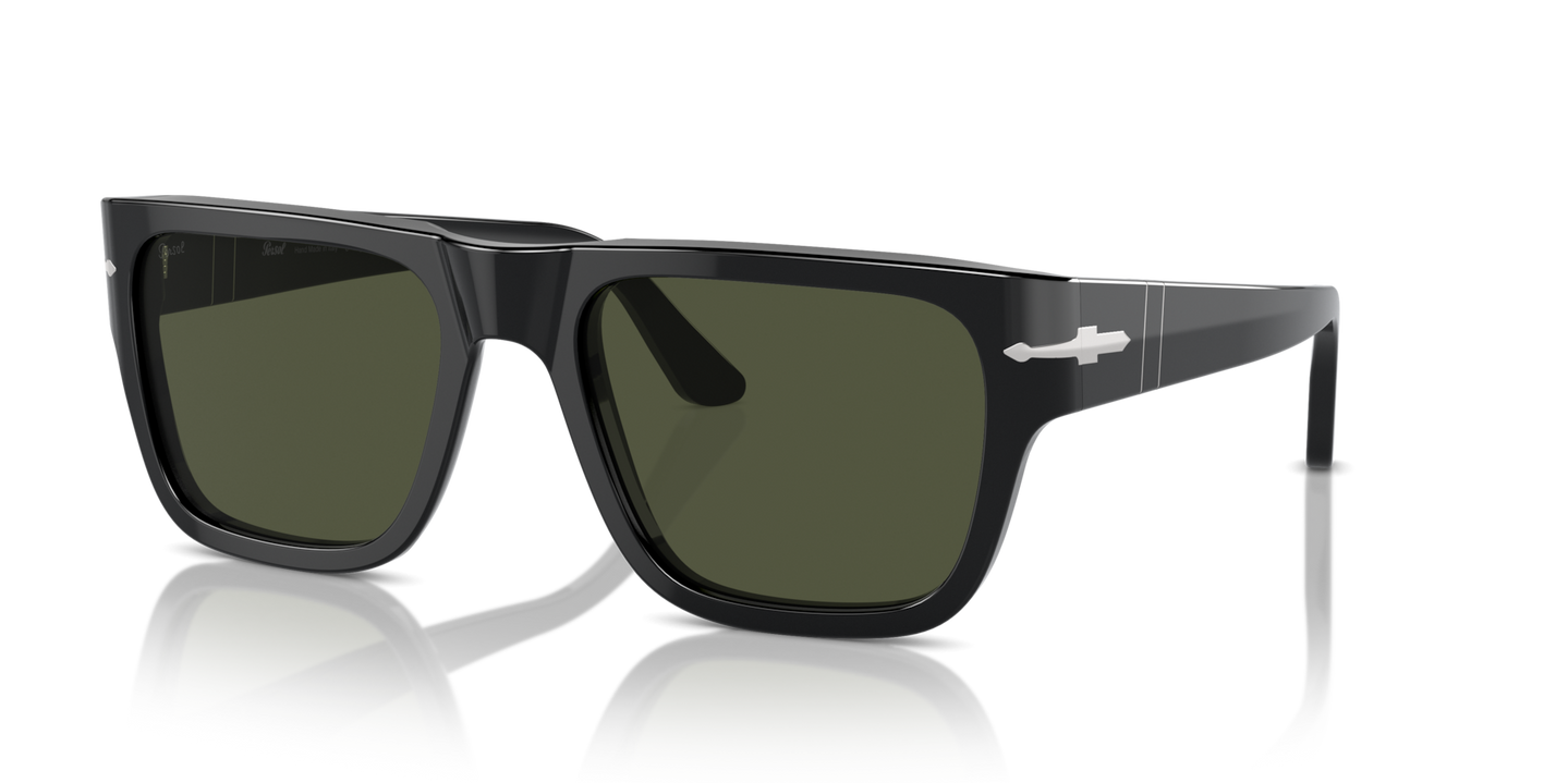 Persol PO3348S with Black Frame and Green Lenses - Image 1