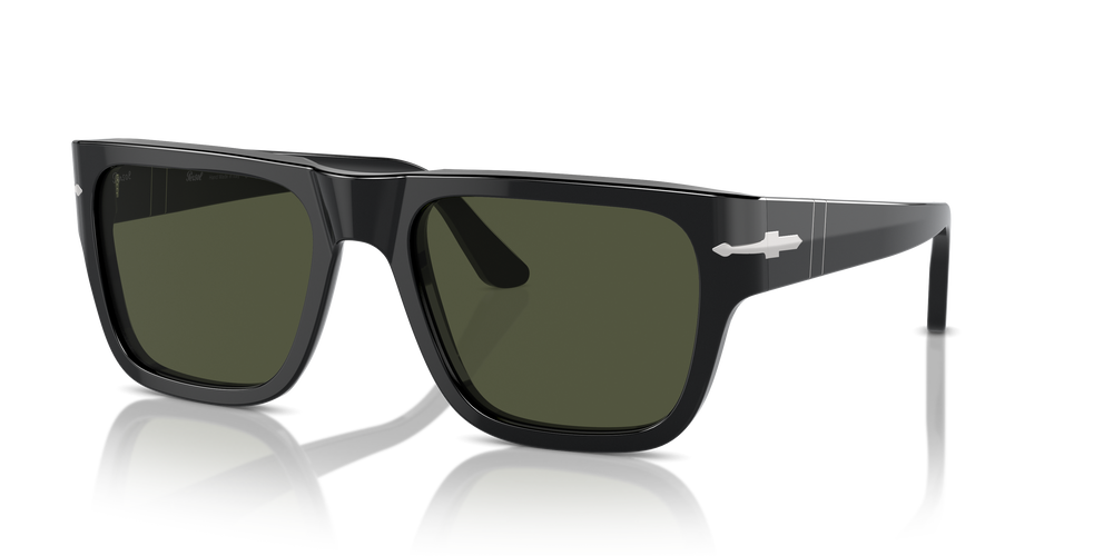 Persol PO3348S mit Schwarz Gestell und Grün Gläsern - Bild 1