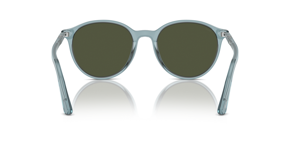 Persol PO3350S with Transparent Blue Frame and Green Lenses - Image 5
