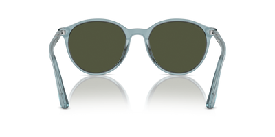 Persol PO3350S with Transparent Blue Frame and Green Lenses - Image 5