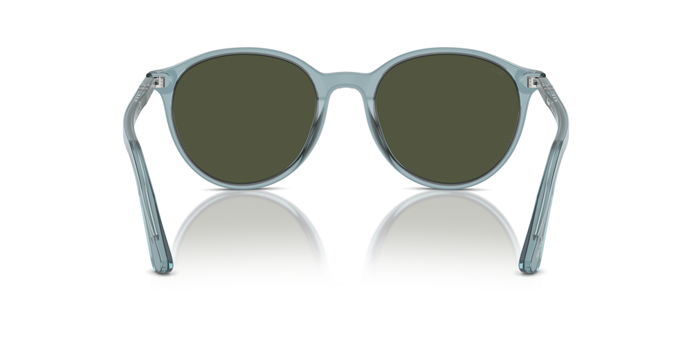Persol PO3350S com armação Azul Transparente e lentes Verde - Imagens 5