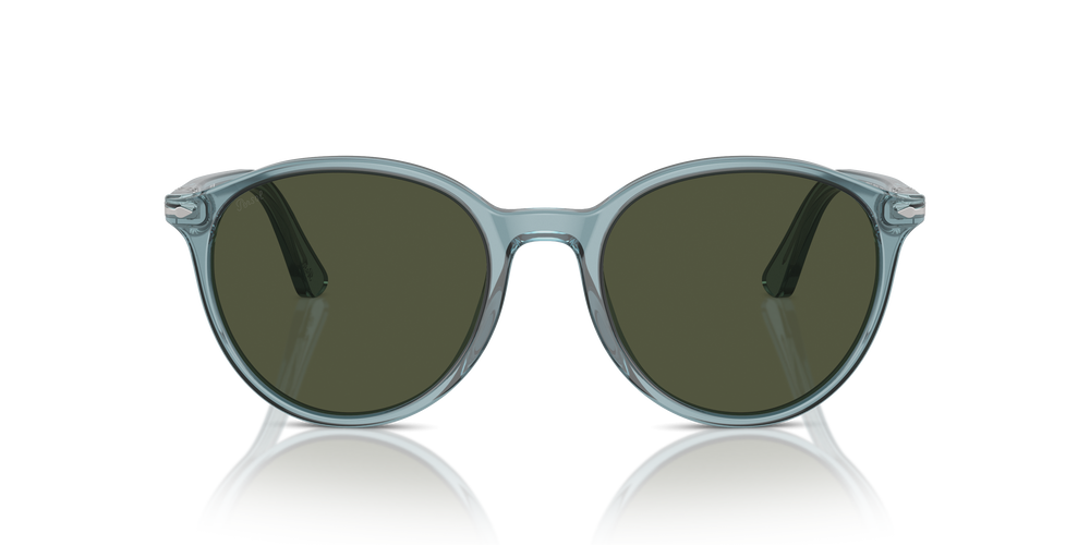 Persol PO3350S con Montatura Blu Trasparente e Lenti Verde - Immagine 2