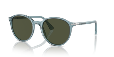 Persol PO3350S con Montatura Blu Trasparente e Lenti Verde - Immagine 1