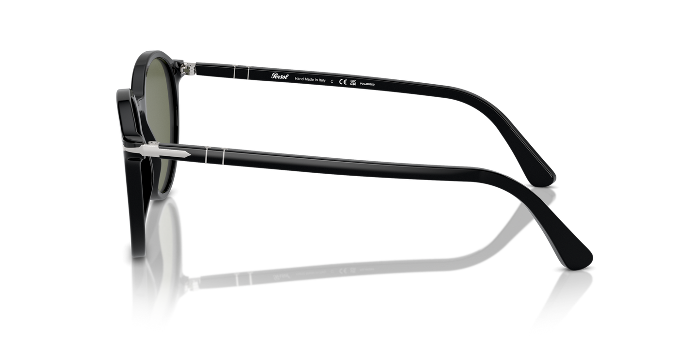 Persol PO3350S with Black Frame and Green Lenses - Image 1