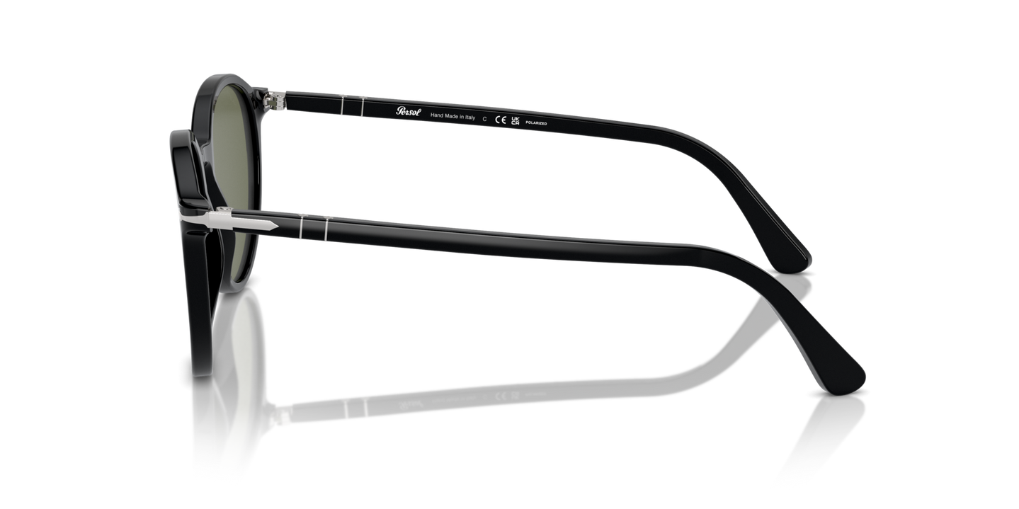Persol PO3350S with Black Frame and Green Lenses - Image 1