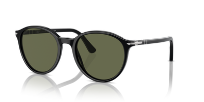 Persol PO3350S with Black Frame and Green Lenses - Image 1