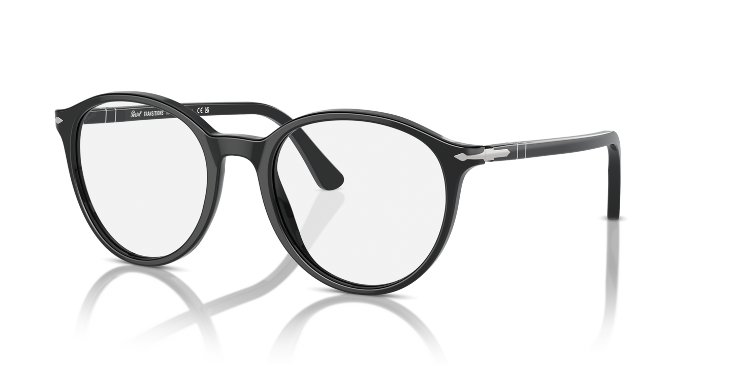 Persol PO3350S – Transitions with Black Frame and Blue Lenses - Image 1