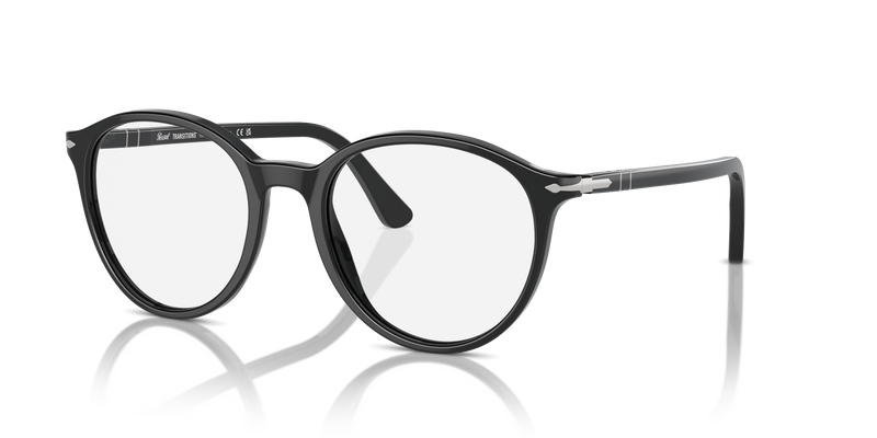 Visit PO3350S – Transitions with Black Frame and Blue Lenses