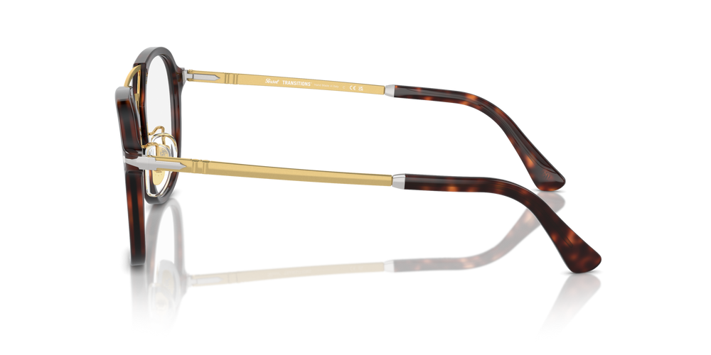 Persol PO3352S - Transitions® with Havana Frame and Blue Lenses - Image 4