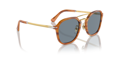Persol PO3352S con Montatura Striato Marrone e Lenti Blu - Immagine 3
