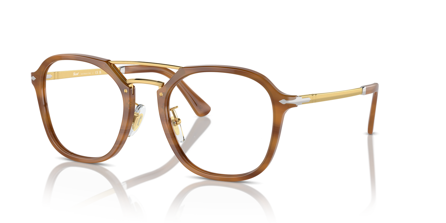 Persol PO3352V with Striped Brown Frame | Persol® US
