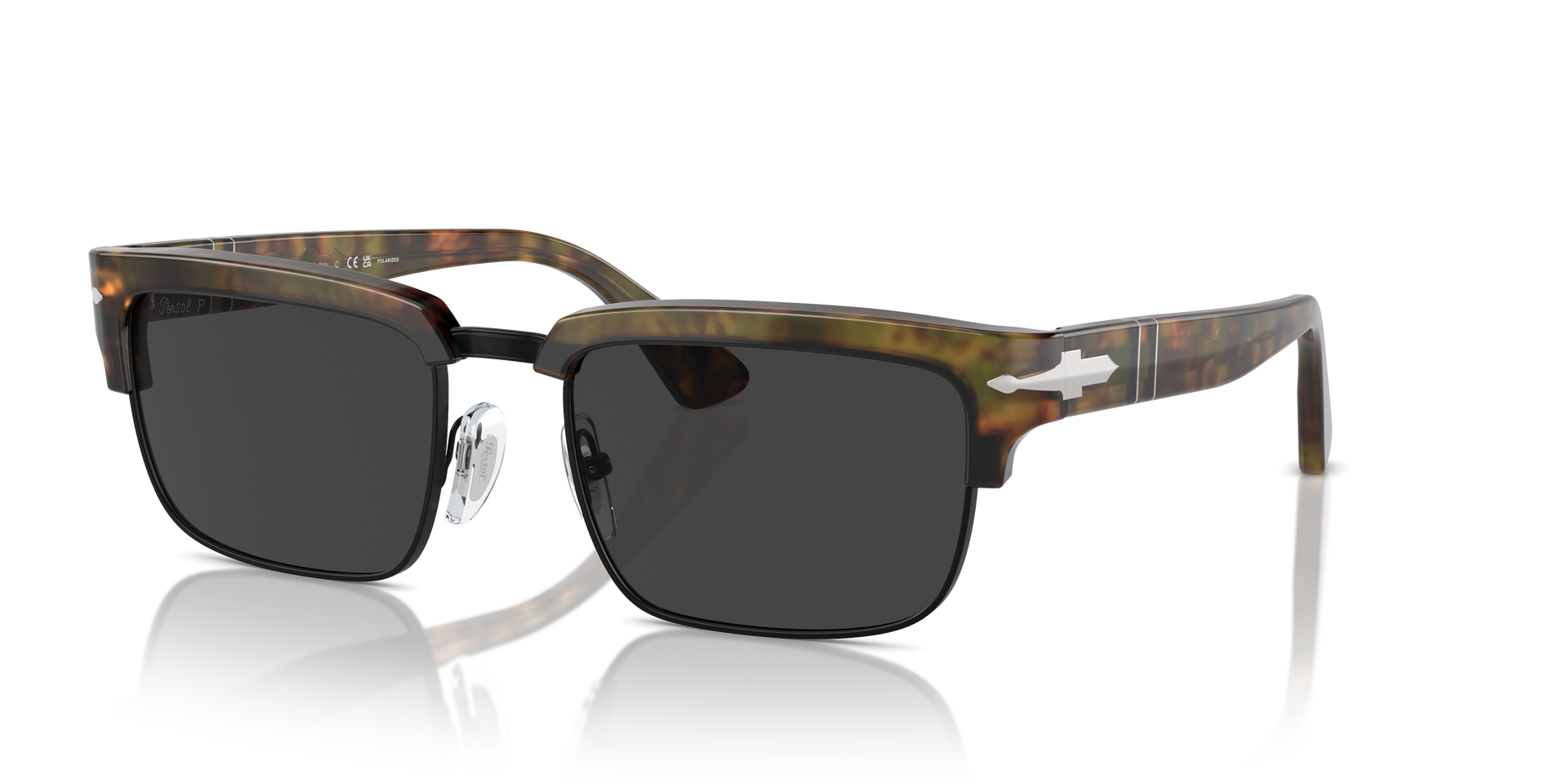 Persol PO3354S with Caffe Frame and Black Lenses | Persol® US