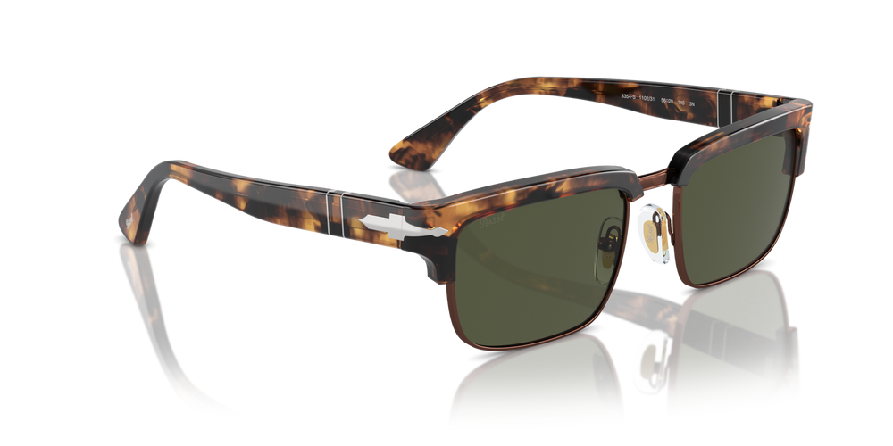 Persol PO3354S with Honey Tortoise/Brown Frame and Green Lenses - Image 3