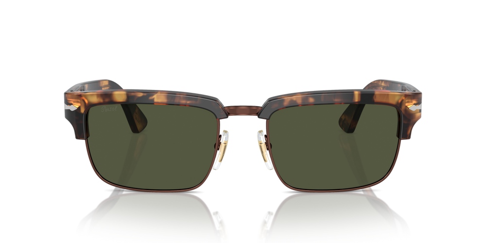 Persol PO3354S with Honey Tortoise/Brown Frame and Green Lenses - Image 2