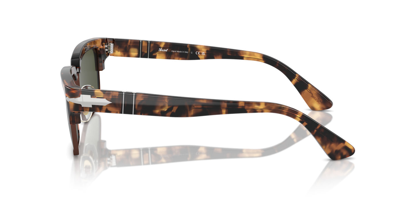 Persol PO3354S with Honey Tortoise/Brown Frame and Green Lenses - Image 1