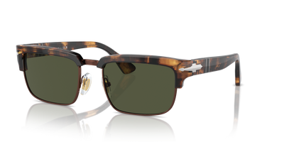 Persol PO3354S with Honey Tortoise/Brown Frame and Green Lenses - Image 1