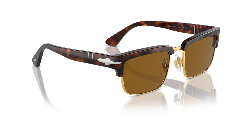 Persol PO3354S mit Tortoise Brown/Gold Gestell und Braun Gläsern - Bild 3