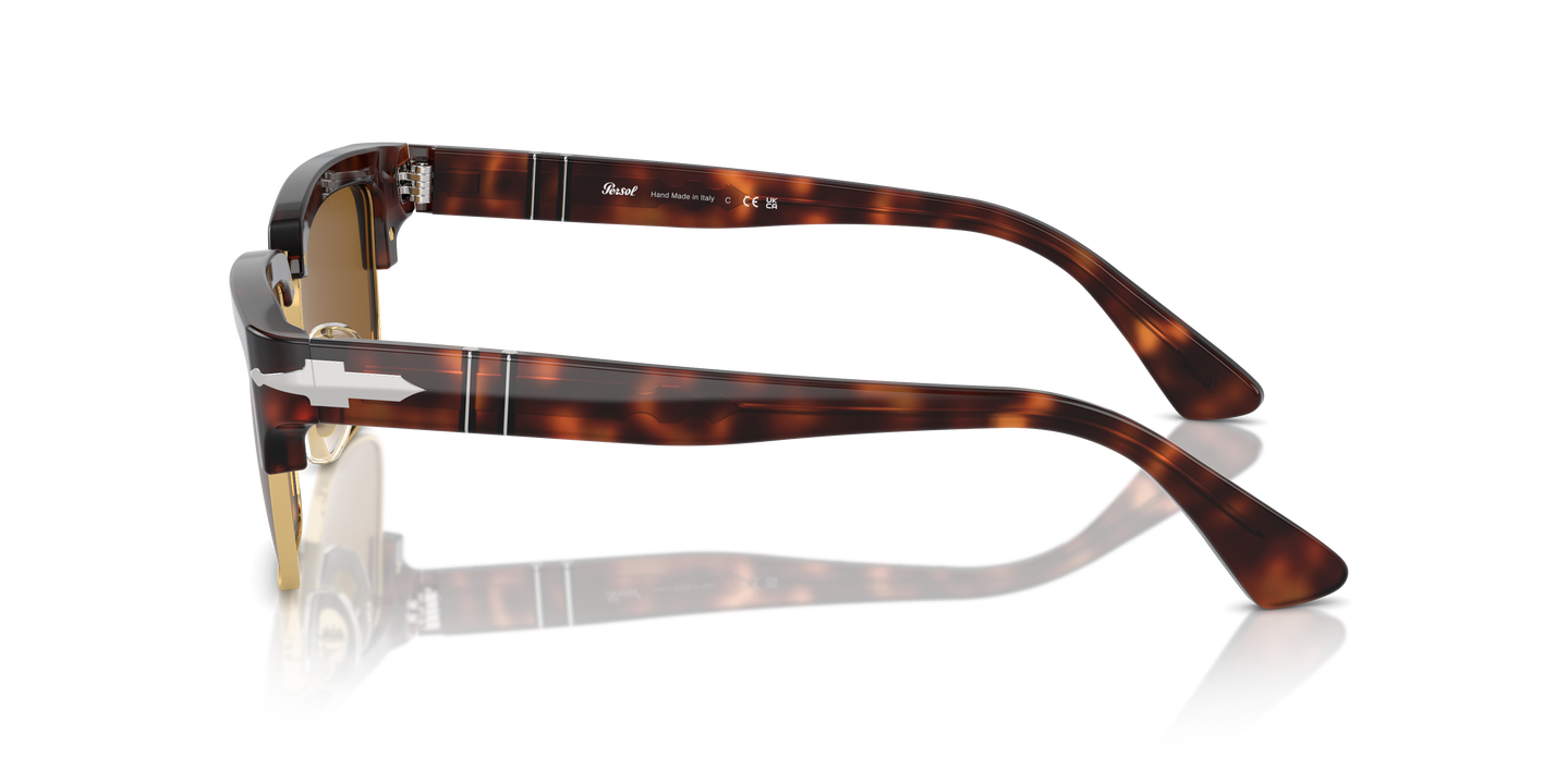 Persol PO3354S mit Tortoise Brown/Gold Gestell und Braun Gläsern - Bild 1