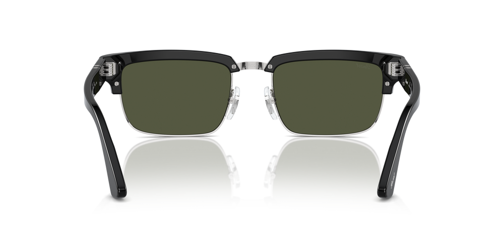 Persol PO3354S with Black/Silver Frame and Green Lenses - Image 5