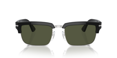 Persol PO3354S with Black/Silver Frame and Green Lenses - Image 2