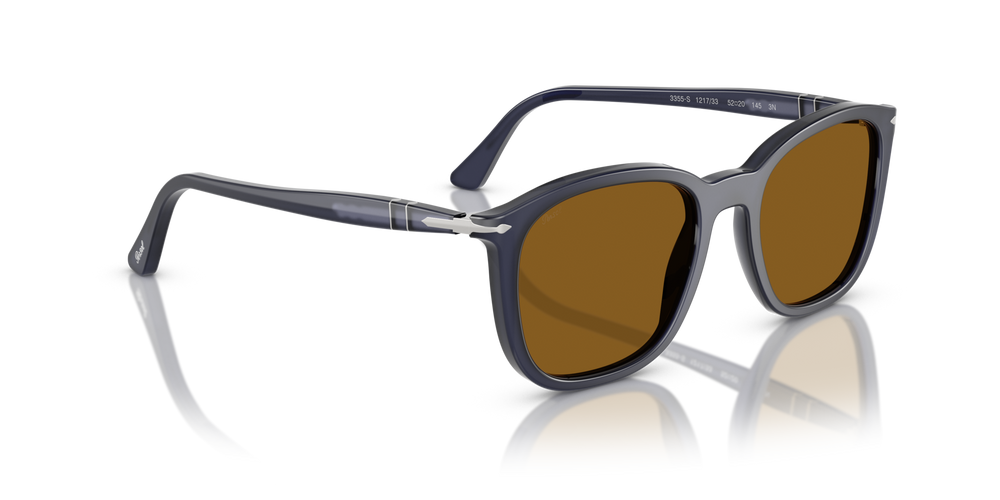 Persol PO3355S con Montura Azul profundo lechoso y Lentes Marrón - Imagen 3