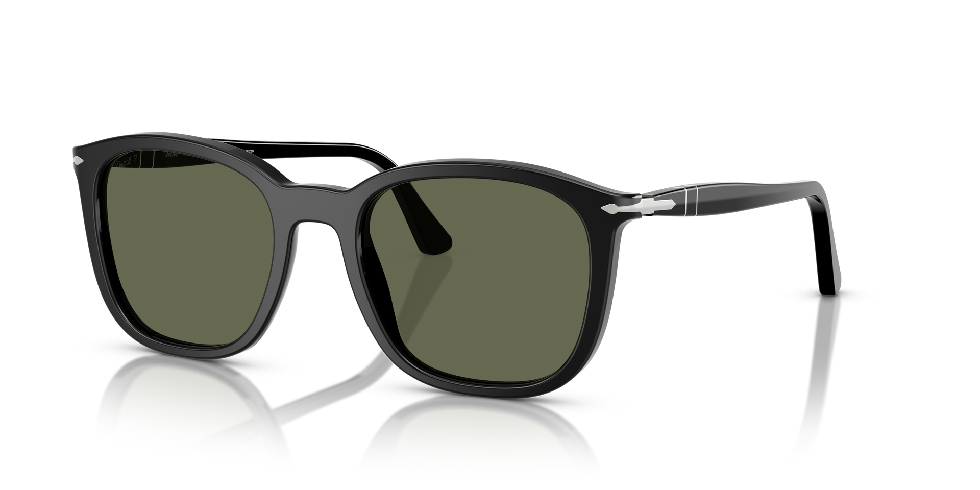 Persol PO3355S with Black Frame and Green Lenses | Persol® US