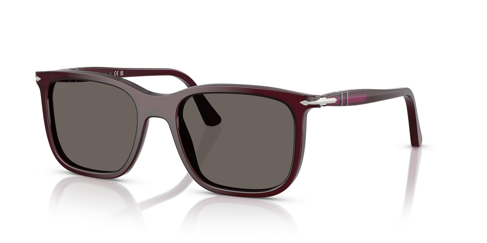 Persol PO3357S - Renzo with Milky Plum Frame and Grey Lenses