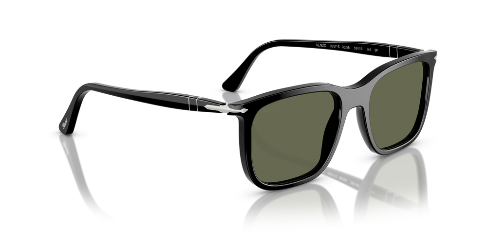 Persol PO3357S - Renzo con Montatura Nero e Lenti Verde - Immagine 3