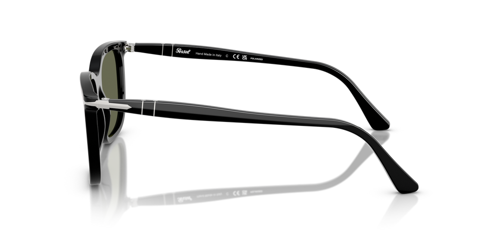 Persol PO3357S - Renzo with Black Frame and Green Lenses - Image 4