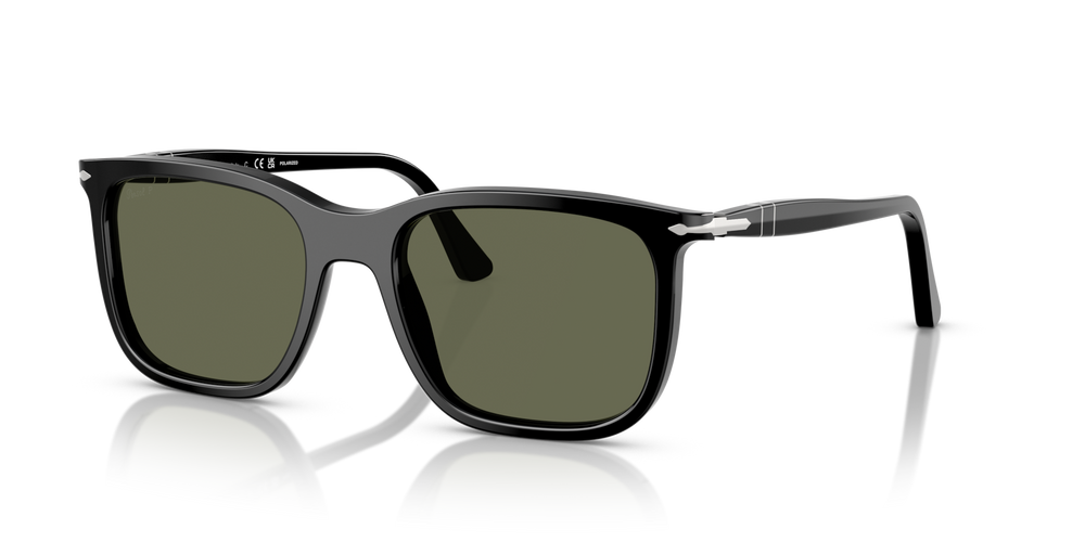 Persol PO3357S - Renzo with Black Frame and Green Lenses - Image 1