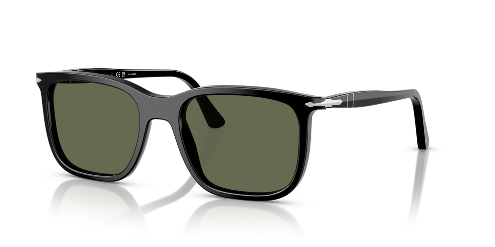 Persol PO3357S - Renzo con Montatura Nero e Lenti Verde - Immagine 1