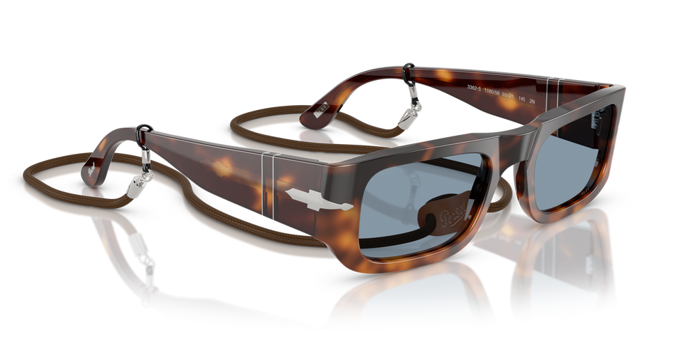 Persol PO3362S - Exclusive with Gradient Brown Tortoise Frame and Blue Lenses - Image 3