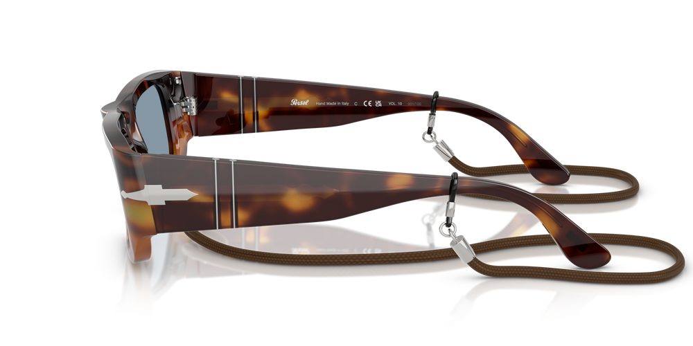 Persol PO3362S - Exclusive with Gradient Brown Tortoise Frame and Blue Lenses - Image 4