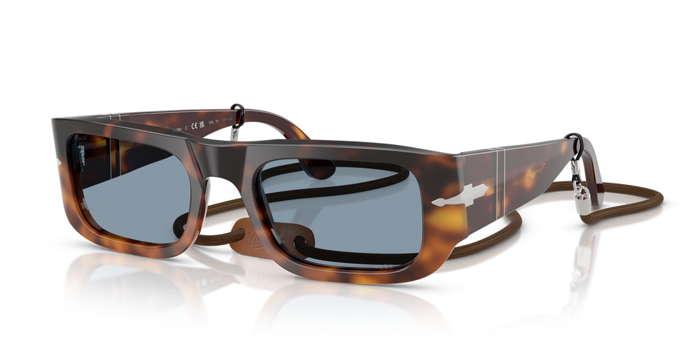 Persol PO3362S - Exclusive with Gradient Brown Tortoise Frame and Blue Lenses - Image 1