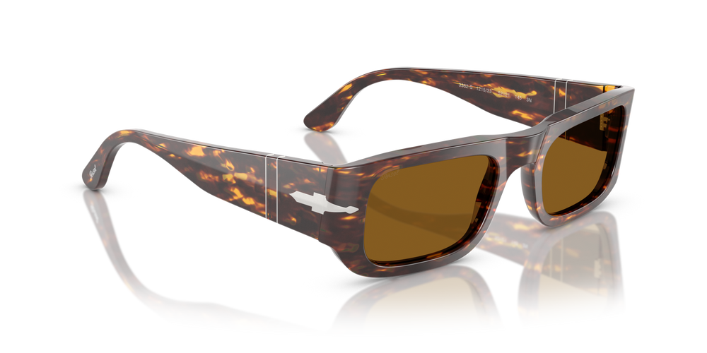 Persol PO3362S com armação Castanho/amarelo brilhante e lentes Castanho - Imagens 3