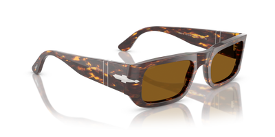 Persol PO3362S avec Monture Brun/Jaune vif et Verres Brun - Image 3