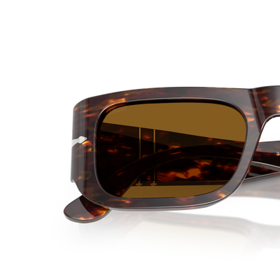 Persol PO3362S avec Monture Brun/Jaune vif et Verres Brun – Image variante