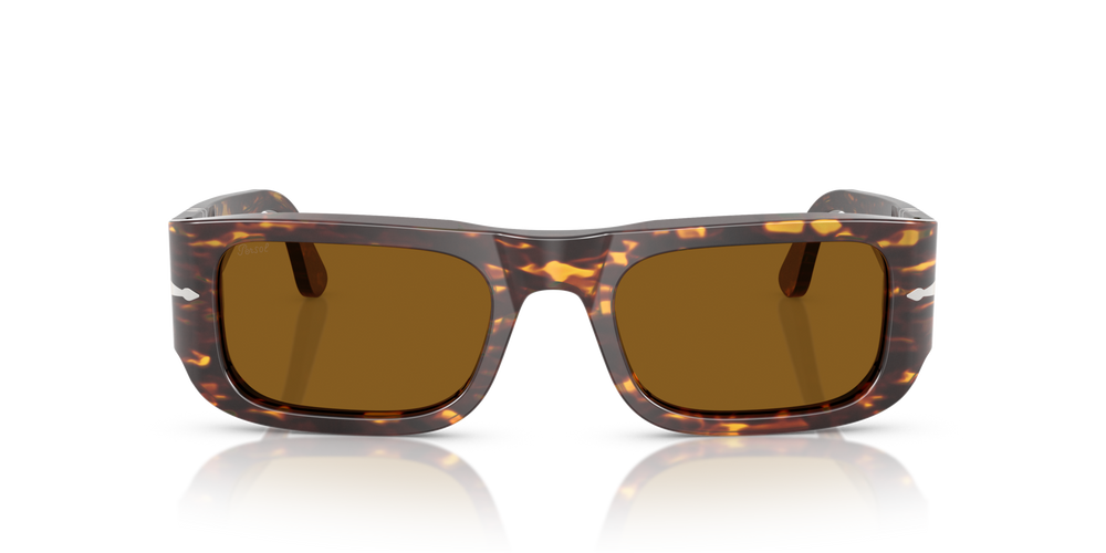 Persol PO3362S avec Monture Brun/Jaune vif et Verres Brun - Image 2