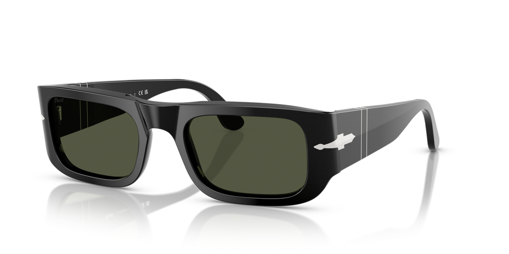 Persol PO3362S mit Schwarz Gestell und Grün Gläsern - Bild 1