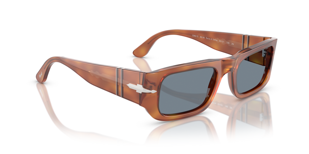 Persol PO3362S mit Terra Di Siena Gestell und Blau Gläsern - Bild 3