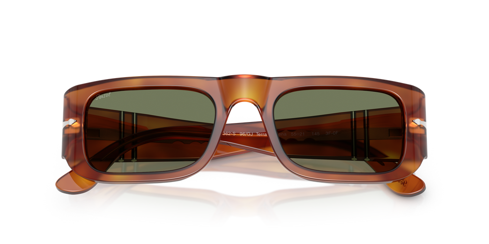 Persol PO3362S - Transitions® con Montatura Terra di Siena e Lenti Verde - Immagine 6
