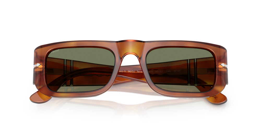 Persol PO3362S - Transitions® con Montatura Terra di Siena e Lenti Verde - Immagine 6