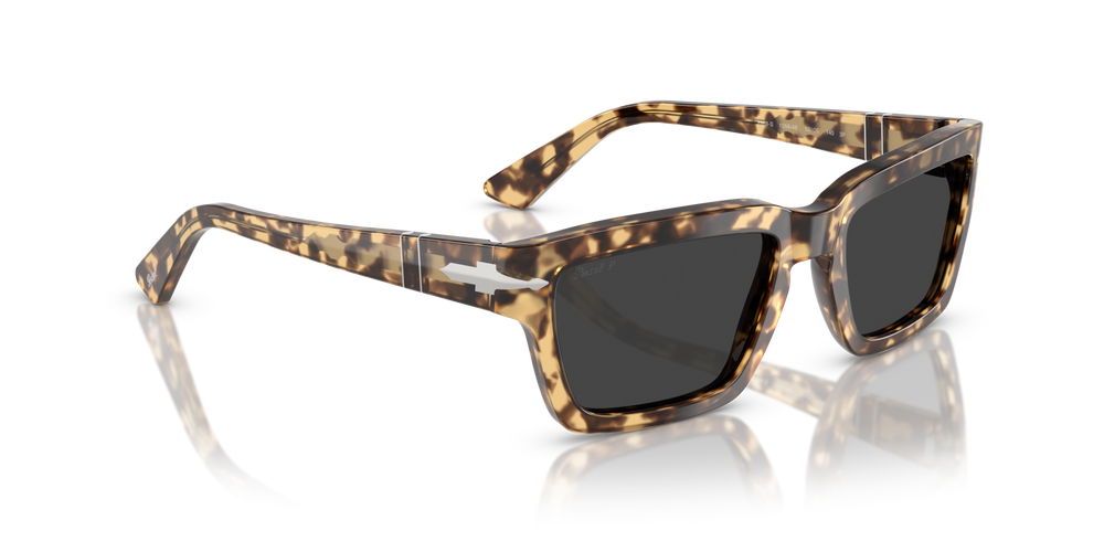 Persol PO3363S with Brown Beige Tortoise Frame and Black Lenses - Image 3