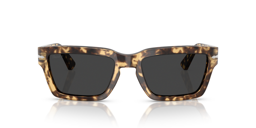 Persol PO3363S with Brown Beige Tortoise Frame and Black Lenses - Image 2