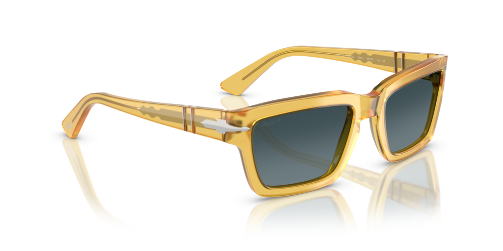 Persol PO3363S avec Monture Miel et Verres Bleu - Image 3
