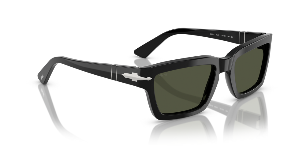 Persol PO3363S avec Monture Noir et Verres Vert - Image 3
