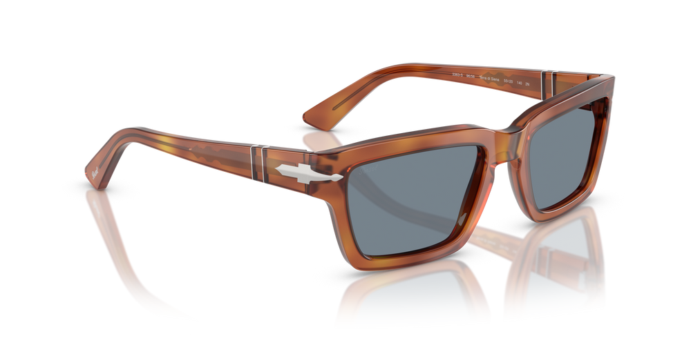 Persol PO3363S with Terra Di Siena Frame and Blue Lenses - Image 3