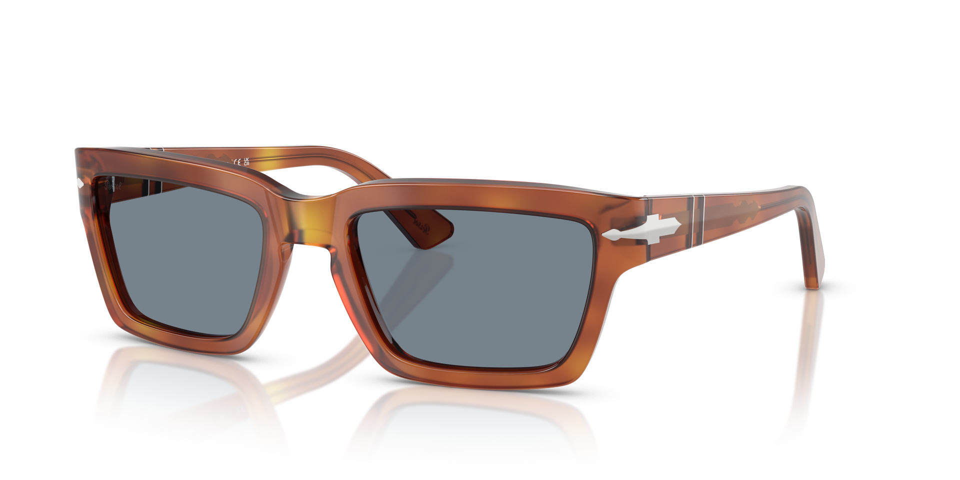 Persol PO3363S with Terra Di Siena Frame and Blue Lenses | Persol® US
