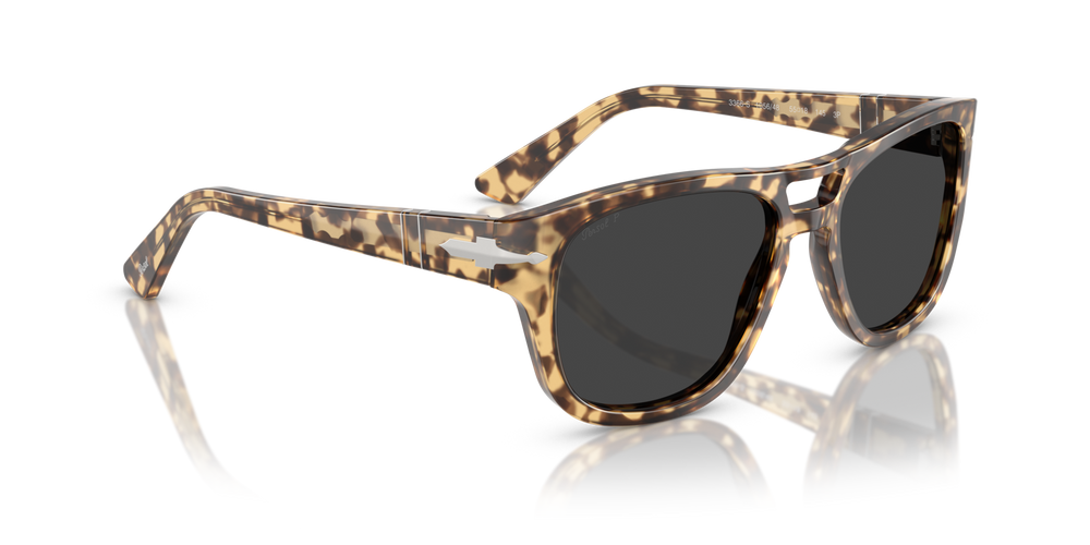 Persol PO3366S con Montatura Marrone Beige Tartarugato e Lenti Nero - Immagine 3