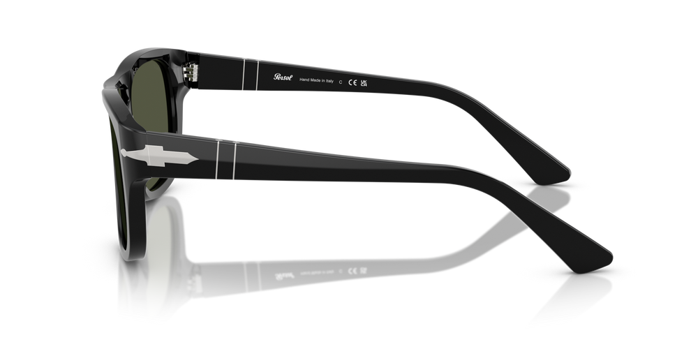 Persol PO3366S mit Schwarz Gestell und Grün Gläsern - Bild 4